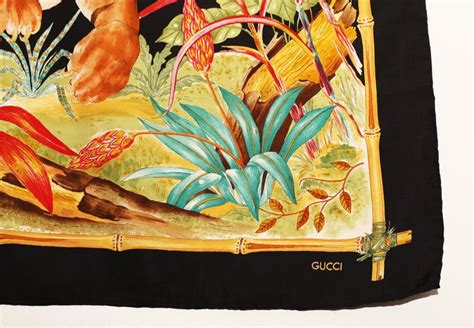 gucci silk tiger scarf